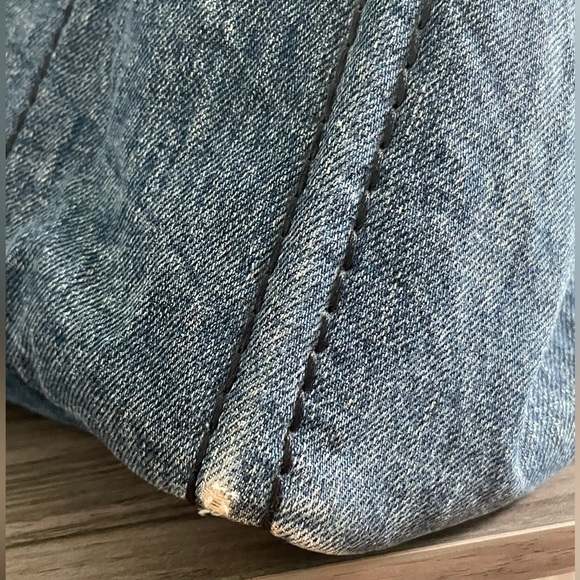 Denim Prada Canapa Large Tote - Picture 4 of 14